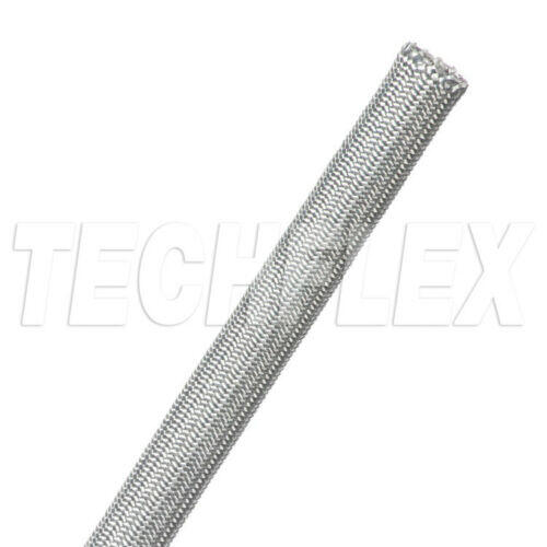 美國Techflex NMN0.31SV 銀色 柔軟 尼龍布料材質 100%覆蓋 無擴張性 線材套管