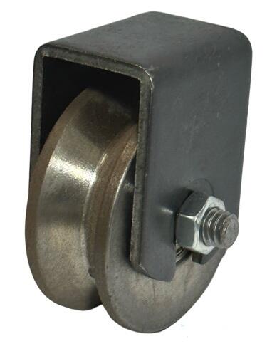 黑鐵 2" 鐵製 角輪 焊接用 大門輪 軌道輪 鐵角輪 單顆