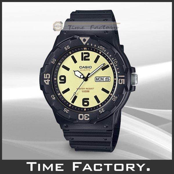 【時間工廠】全新 CASIO DIVER LOOK 潛水風膠帶腕錶 MRW-200H-5B