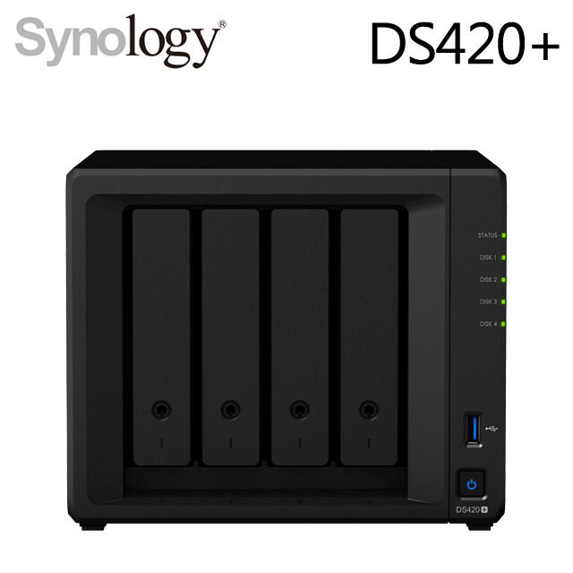 含稅群暉DiskStation DS420+ NAS (4Bay/Intel/2G)DS420-PLUS