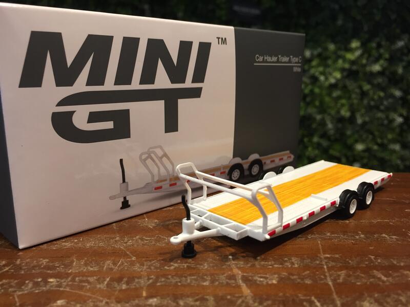 1/64 MiniGT Car Hauler Trailer White MGTAC21【MGM】