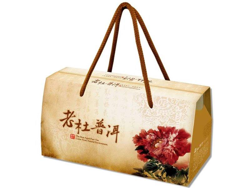 【老杜普洱】陳年宮廷普洱茶包 高檔芽頭（30包裝） 提袋禮盒