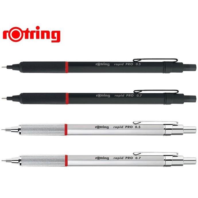 【iPen】德國 紅環 rOtring Rapid Pro 專業製圖 自動鉛筆(黑色/銀色)-0.5/0.7mm