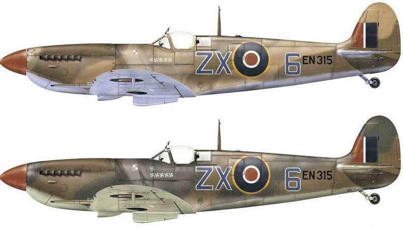 ~紙模型~Supermarine Spitfire Mk IX 喷火(3種塗裝)紙模型檔案