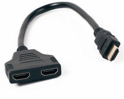 HDMI (1公轉2母) 一分二/一轉二 轉接線/傳輸線/數據線 (30cm)