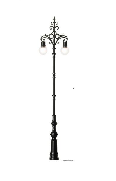 MJ 現貨 Viessmann 6395 HO規 Lamp Brandenburger Tor 布蘭登堡門風格的雙路燈
