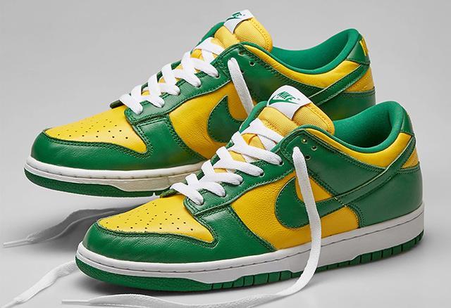 S.G NIKE DUNK LOW SP 巴西Brazil 黃綠BUCK 配色滑板鞋CU1727-700