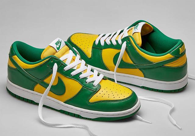 S.G NIKE DUNK LOW SP 巴西Brazil 黃綠BUCK 配色滑板鞋CU1727-700