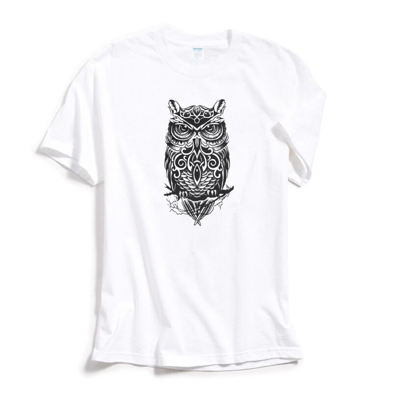 OWL TATTOO  短袖T恤 8色 歐美潮牌刺青貓頭鷹動物印花潮T