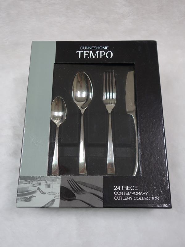 (TD SHOP) Dunnes Home TEMPO 愛爾蘭 精緻 質感 高雅 刀 叉 湯匙 茶匙 24件組 不鏽鋼