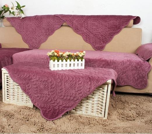 EZBUY-&nbsp;粉色玫瑰全棉布藝 沙發墊/沙發坐墊