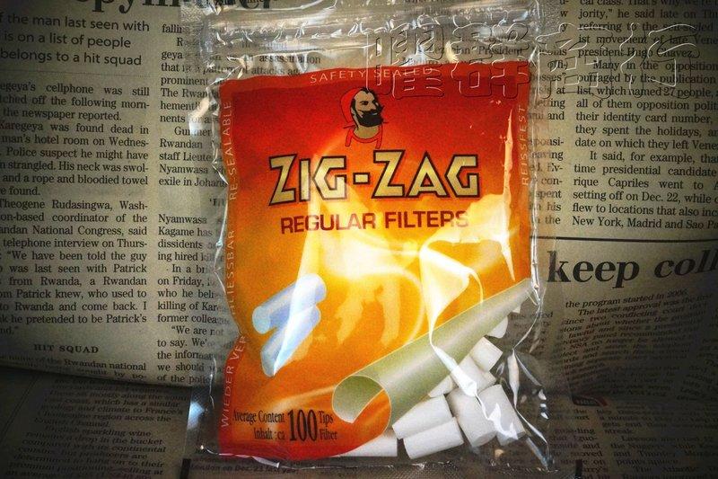【曜和】台灣現貨/附發票  進口ZIG-ZAG手捲菸濾嘴 一包100個 15mm*8mm 手捲煙煙嘴菸嘴濾芯煙紙 