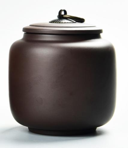 【九如茶．器】 黑泥 茶葉罐 600cc(C30)