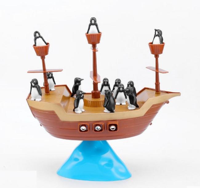 網紅 平衡企鵝海盜船 對戰益智親子互動兒童玩具 男孩女孩均適用
