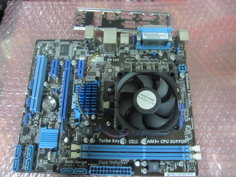 AM3華碩主機板M5A78L-M LX PLUS +FX4100 CPU處理器 四核+CPU風扇