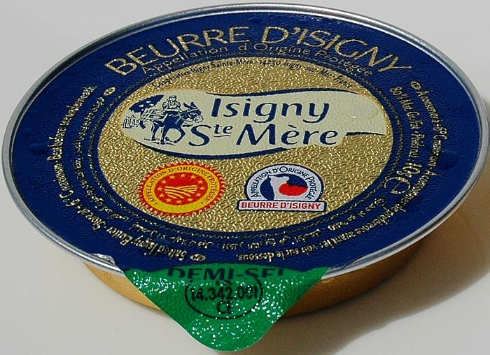 Isigny半鹽發酵奶油塊10g，法國原裝進口，世界頂級天然悠遠香氣，與海鹽絕妙搭配、AOP認証 草飼牛依思尼