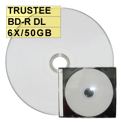 【台灣製造、錸德A級】Trustee printable BD-R DL 6X 50G 藍光片/燒錄片/藍光光碟片 單片