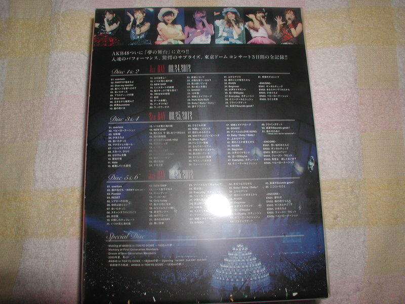 代購BD AKB48 in TOKYO DOME 1830m 的夢初回限定盤日版7片裝Special BD 