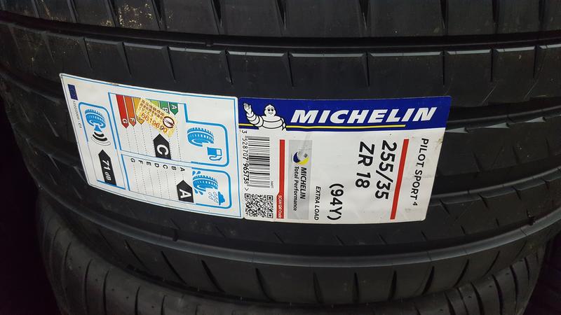 +超鑫輪胎鋁圈+ MICHELIN 米其林 Pilot Sport 4 PS4 255/35-18