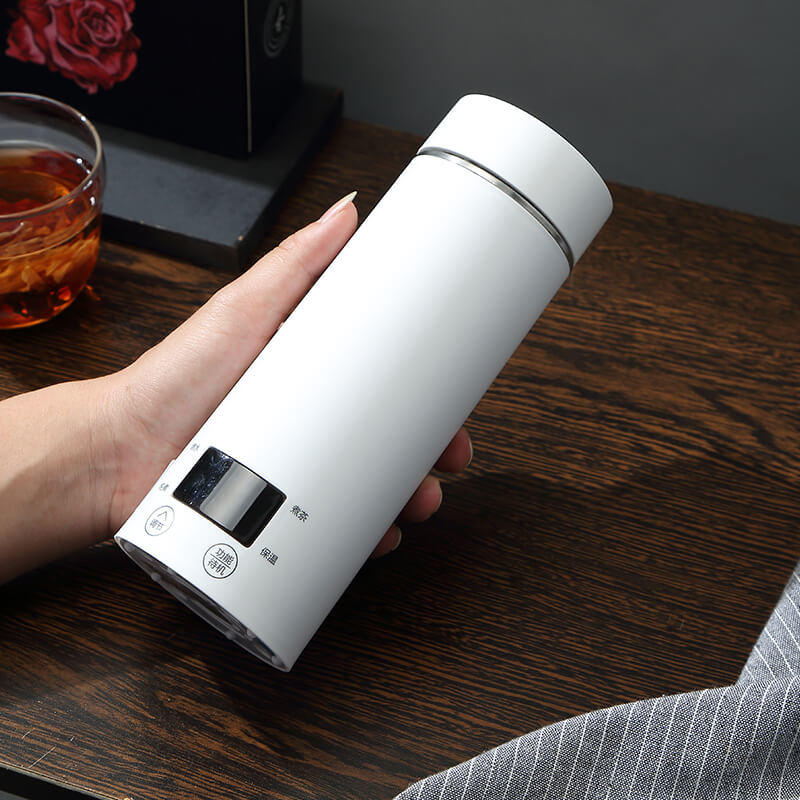 旅行便攜式電熱水壺 攜帶式燒水壺 迷你家用小型功率智能保溫杯 燒水保溫杯