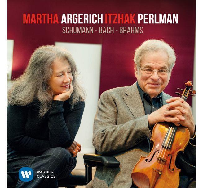合友唱片 面交 自取 舒曼、巴哈與布拉姆斯作品集 / 阿格麗希〈鋼琴〉帕爾曼〈小提琴〉 (CD)