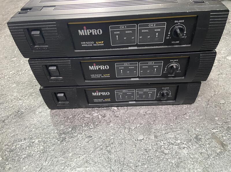 【幸福七號倉】二手MIPRO MR-523D UHF袖珍型雙頻道自動選訊接收機 整圖