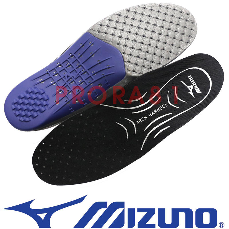 鞋大王Mizuno 5ZK-1009 黑色 全吸震材質＃足弓支撐＃慢跑用活動鞋墊＃特價出清免運費