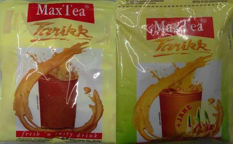 MAX TEA 印尼拉茶 薑汁奶茶 TARIKK 速溶奶茶包 25g x 30入 ==> 特價$99元起