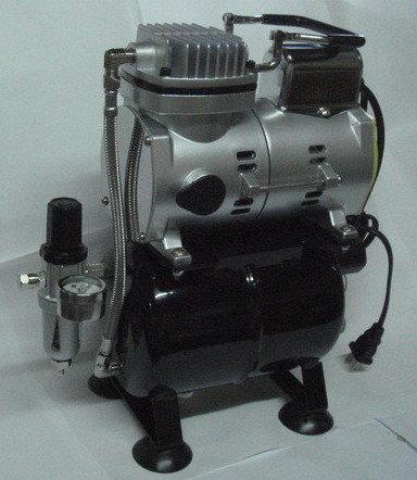 SPARMAX TC-610 無油空壓機003+DH-103 噴筆 低噪音 模型玩家推薦機種 (台灣製)