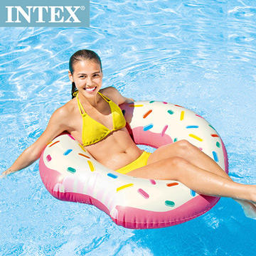 INTEX 甜甜圈游泳圈(糖果色) 建議9歲以上 59265 出清