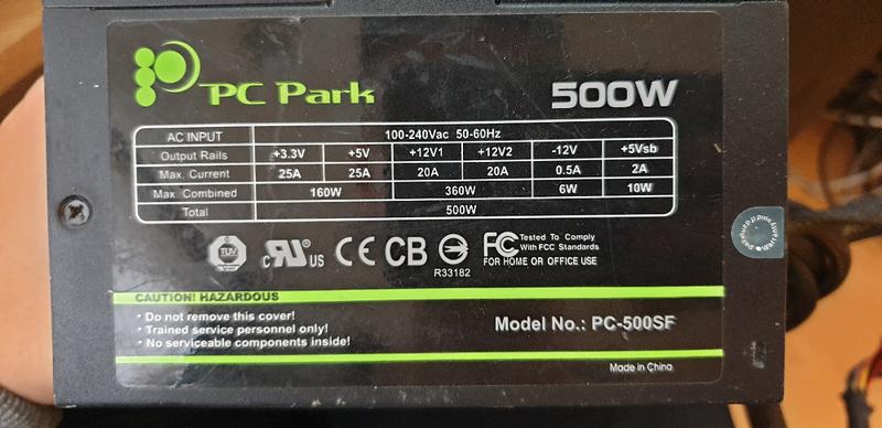 PC park 500SF 500W 電源供應器