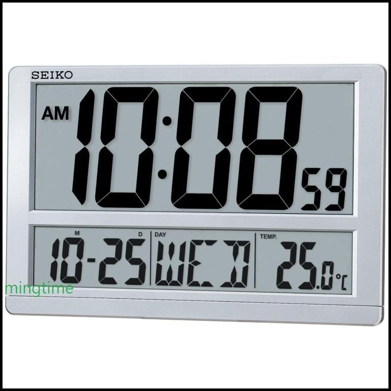 明時計【SEIKO】日本 精工 SEIKO  掛鐘 時鐘 QHL080S QHL080 數位式座掛兩用鐘科技金屬質感