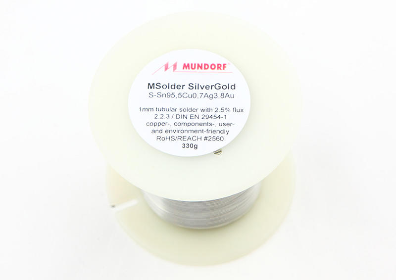 【管迷】Mundorf / Mcap Silver/Gold 發燒金銀銲錫(焊錫) 1mm直徑 台灣代理商公司貨