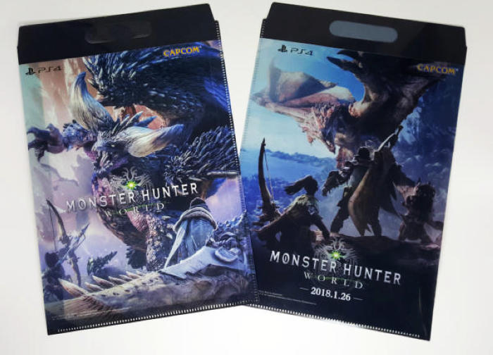 PS4 魔物獵人 世界 Monster Hunter: World 特典 資料夾 (全新商品)【台中大眾電玩】