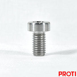 PROTI  鈦合金螺絲 M8L14 薄圓柱頭/頭高5mm全牙P1.25 鈦色版(M8L14-NST01)