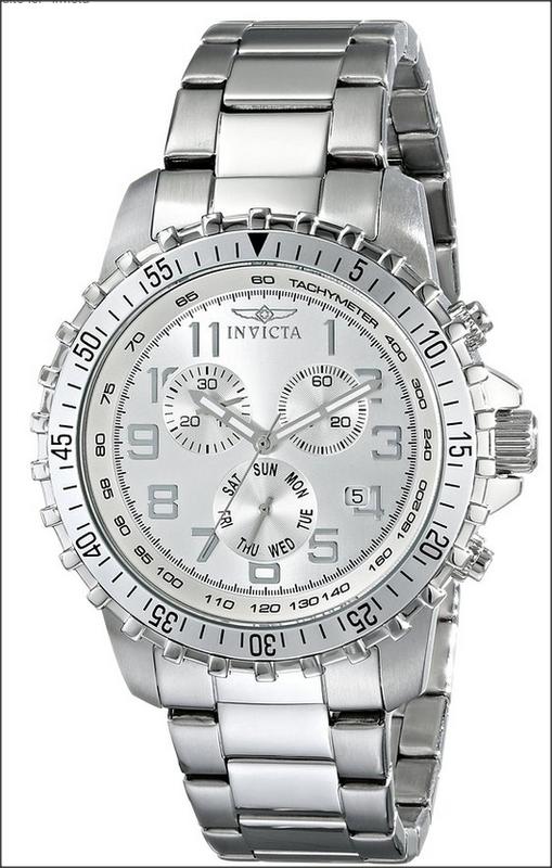 台灣保固英威塔Invicta 6620 II Collection防水石英錶手錶銀色男錶碼錶日本VD53機芯Seiko
