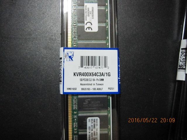 全新盒裝金絲頓(KingSton) DDR400 /1GB @KingSton 雙面顆粒| 露天市集