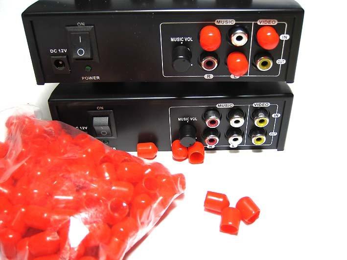 rca 防氧化 AV RCA 端子 保護套 有紅色 白色 擴大機 解碼器 電視 可用 不論幾個最低運費nt30