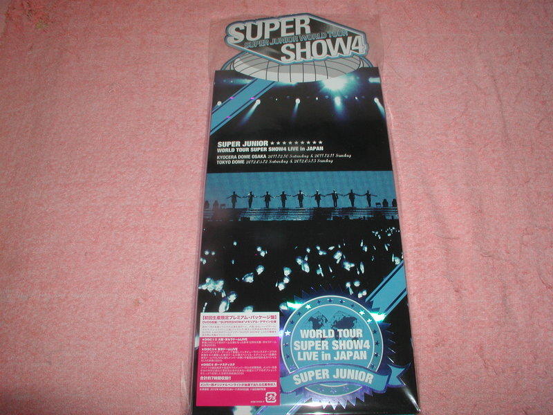 DVD 初回限定版SUPER JUNIOR WORLD TOUR SUPER SHOW4 LIVE in JAPAN