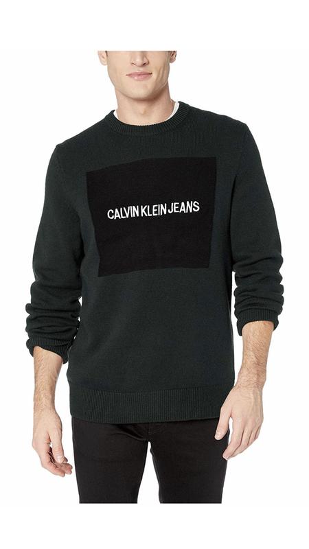【CKJ】Calvin Klein Jeans 全新正品 深綠色 圓領 毛衣