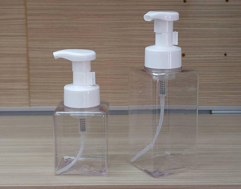 【瓶之坊】( S08C)300ML/500ml 方型透明泡沬瓶500ml /防疫勤洗手