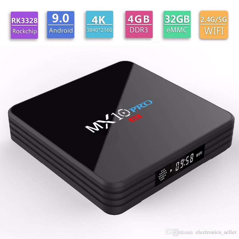 MX10 PRO  4G+32G  網路電視盒  4K 安卓10 藍芽4.0 雙頻WIFI