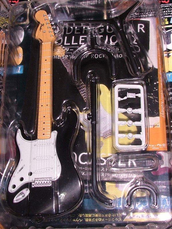 F-toys FENDER 擋泥板吉他 電吉他 貝斯 音箱 1/8 精選集 有弦線 第2彈 單賣圖一:黑白款