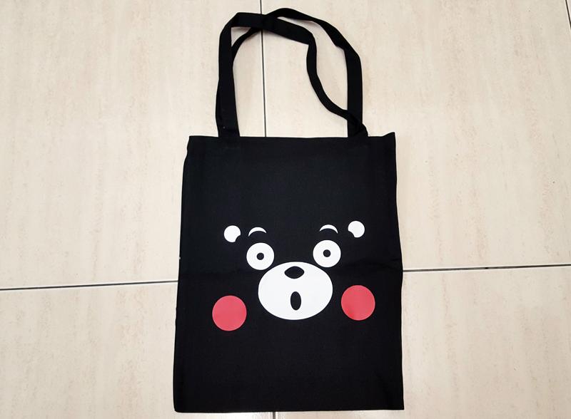 [現貨] 熊本熊 Kumamon 帆布環保購物袋 單肩包 驚訝表情版本