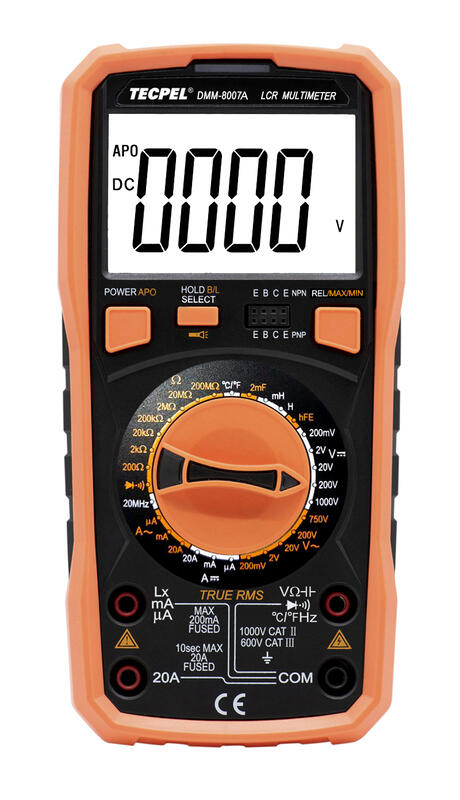 TECPEL 泰菱 》DMM-8007A 數位LCR三用電錶