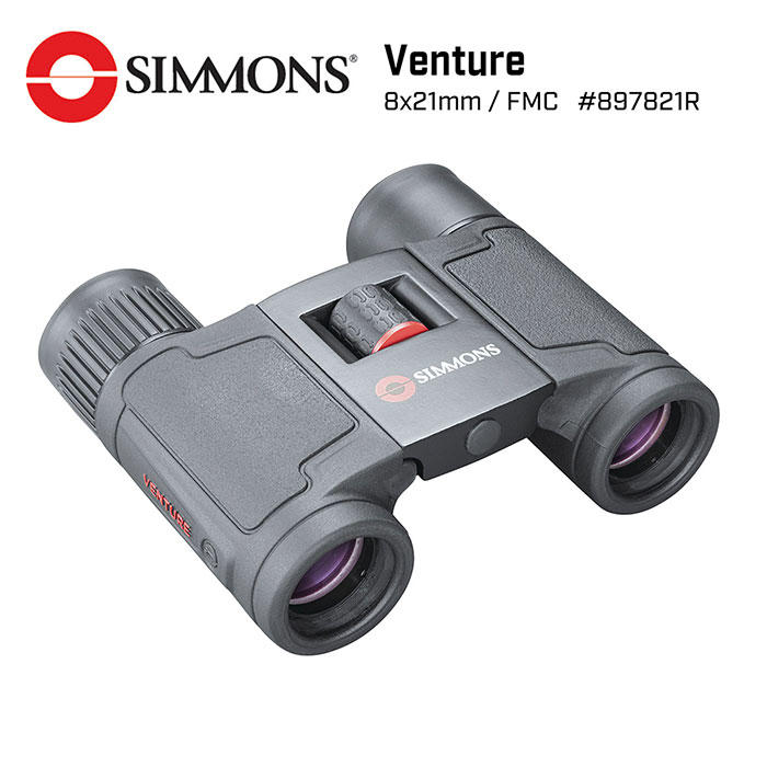 【美國 Simmons 西蒙斯】Venture 冒險系列 8x21mm 輕便型捲式雙筒望遠鏡 897821R (公司貨)