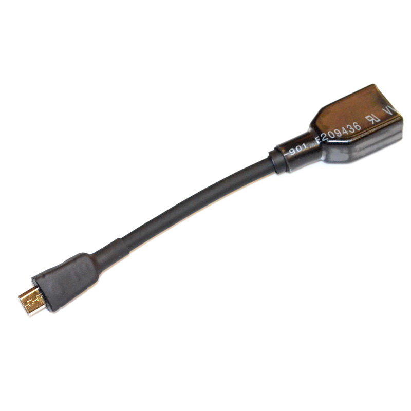志達電子 DL016/0.1 T-Lab Micro USB 公- A型 母座 線長10CM OTG 專用傳輸線 