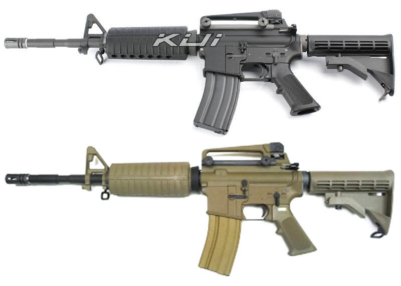 【KUI酷愛】WE M4A1 V3 瓦斯槍、經典護木,GBB步槍、開膛版長槍(可動槍機、後座力、無彈後定)M001