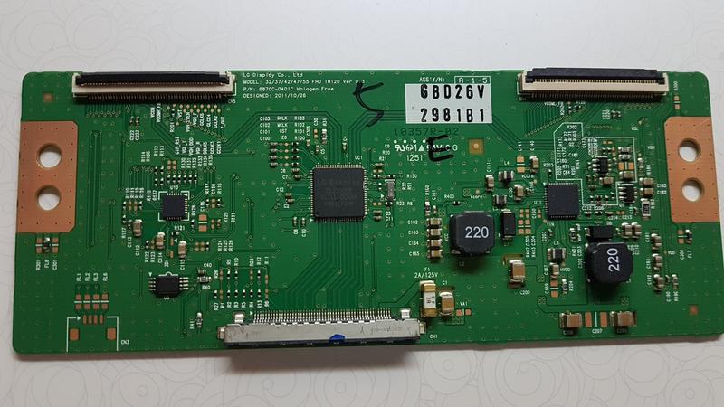 LG 42LS3400邏輯板6870C-0401C拆機，良品出售(左邊下方無接頭)