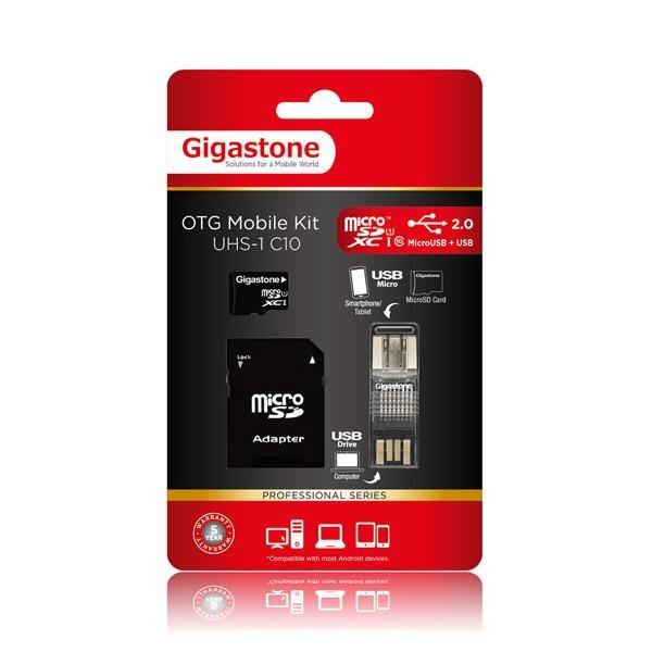 [ SK3C ] Gigastone microSDHC UHS-1 64G記憶卡(附轉卡+讀卡機)